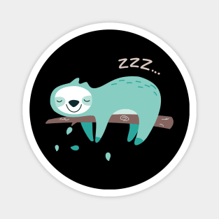 Sleeping Lazy Sloth Magnet